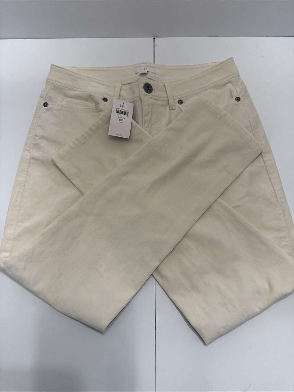 J. Jill Cream Skinny Jeans